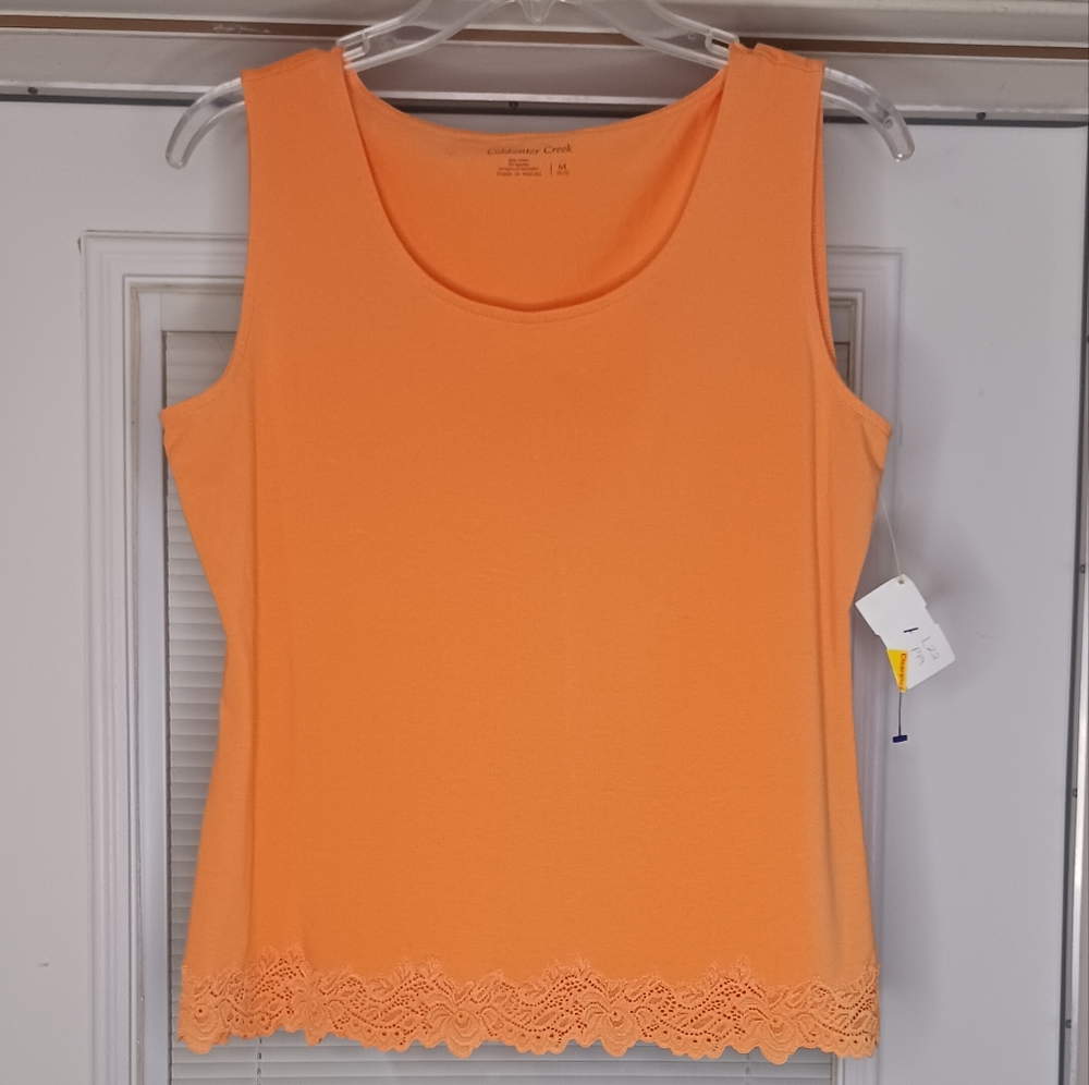 Coldwater Creek Orange Tank Top